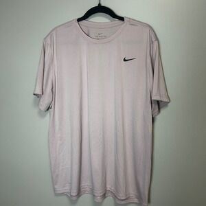Men's light lavender link dri fit cotton Nike tee XL